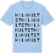 Blue Soul t-shirt med Milahultet ordlek t-shirt