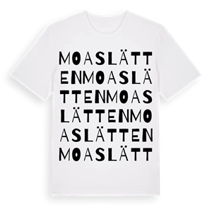 Moaslätten ordlek t-shirt – ekologisk bomull t-shirt från Pinshirt