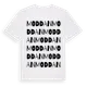 White t-shirt med Moddan ordlek t-shirt