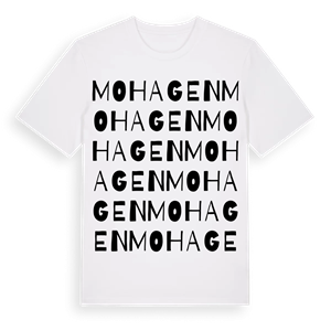 Mohagen ordlek t-shirt – ekologisk bomull t-shirt från Pinshirt