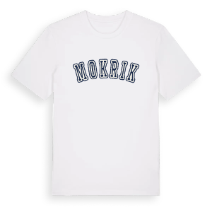 Mokrik college t-shirt – ekologisk bomull t-shirt från Pinshirt