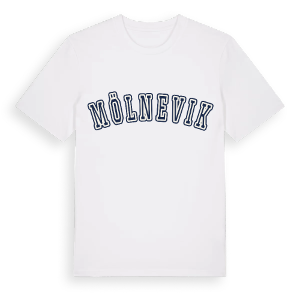 Mölnevik college t-shirt – ekologisk bomull t-shirt från Pinshirt