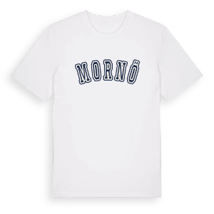 Mornö college t-shirt – ekologisk bomull t-shirt från Pinshirt