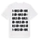White t-shirt med Mornö ordlek t-shirt