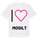 Jag älskar Mosilt t-shirt stort tryck