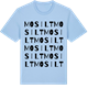 Blue Soul t-shirt med Mosilt ordlek t-shirt