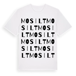 Mosilt ordlek t-shirt – ekologisk bomull t-shirt från Pinshirt
