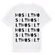 Mosilt ordlek t-shirt