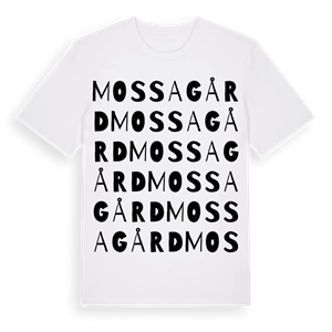 Mossagård ordlek t-shirt – ekologisk bomull t-shirt från Pinshirt