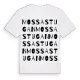 Mossastugan ordlek t-shirt