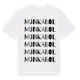White t-shirt med Munkabol ordlek t-shirt