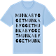 Blue Soul t-shirt med Munkabygget ordlek t-shirt
