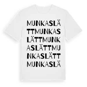 Munkaslätt ordlek t-shirt – ekologisk bomull t-shirt från Pinshirt