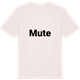 Vintage White t-shirt med Mute fetstil t-shirt