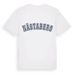 Nästaberg college t-shirt – ekologisk bomull t-shirt från Pinshirt