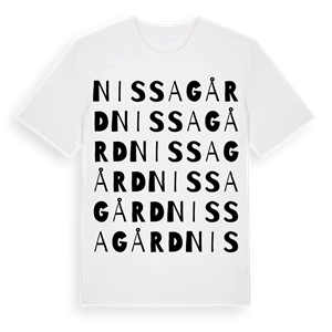 Nissagård ordlek t-shirt – ekologisk bomull t-shirt från Pinshirt