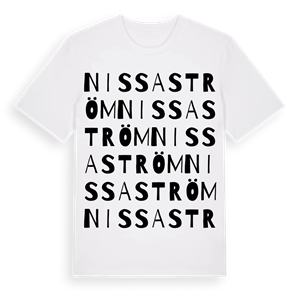 Nissaström ordlek t-shirt – ekologisk bomull t-shirt från Pinshirt