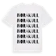 White t-shirt med Norakull ordlek t-shirt