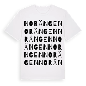 Norängen ordlek t-shirt – ekologisk bomull t-shirt från Pinshirt
