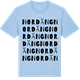 Blue Soul t-shirt med Nordäng ordlek t-shirt