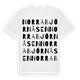 White t-shirt med Norra Björnåsen ordlek t-shirt