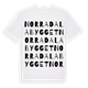 Norra Dalabygget ordlek t-shirt