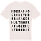 Vintage White t-shirt med Norra Fagerhult ordlek t-shirt