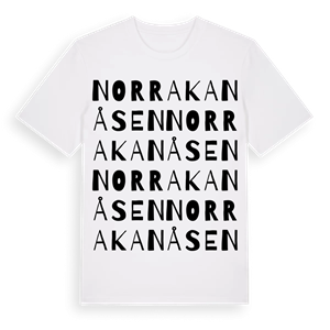 Norra Kanåsen ordlek t-shirt – ekologisk bomull t-shirt från Pinshirt