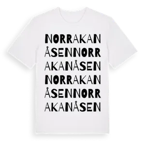 Norra Kanåsen ordlek t-shirt – ekologisk bomull t-shirt från Pinshirt