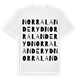 Norra Landeryd ordlek t-shirt