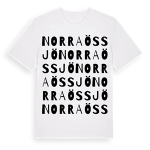 Norra Össjö ordlek t-shirt – ekologisk bomull t-shirt från Pinshirt