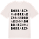 Vintage White t-shirt med Norra Remma ordlek t-shirt