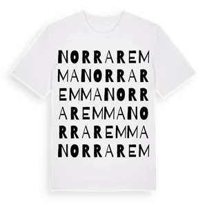 Norra Remma ordlek t-shirt – ekologisk bomull t-shirt från Pinshirt