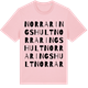 Pink Cotton t-shirt med Norra Ringshult ordlek t-shirt