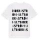 White t-shirt med Norra Strömhult ordlek t-shirt
