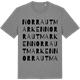 Mid Heather Gray t-shirt med Norra Utmarken ordlek t-shirt