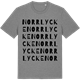 Mid Heather Gray t-shirt med Norrlycke ordlek t-shirt