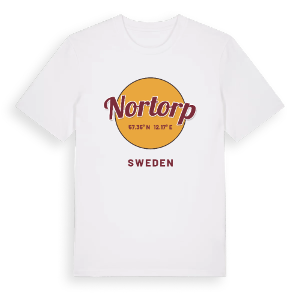 Nortorp cirkel t-shirt – ekologisk bomull t-shirt från Pinshirt