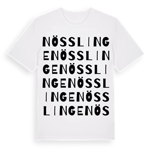Nösslinge ordlek t-shirt – ekologisk bomull t-shirt från Pinshirt