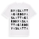 Nya Skattagård ordlek t-shirt