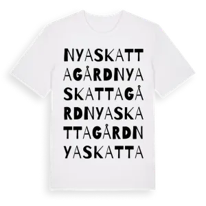Nya Skattagård ordlek t-shirt – ekologisk bomull t-shirt från Pinshirt