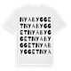 Nyabygget ordlek t-shirt