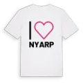Jag älskar Nyarp t-shirt stort tryck