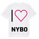 Jag älskar Nybo t-shirt stort tryck