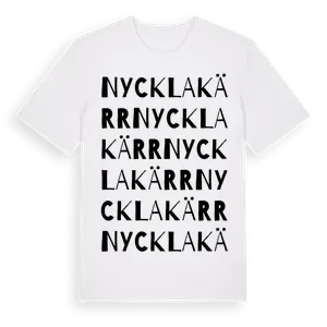Nycklakärr ordlek t-shirt – ekologisk bomull t-shirt från Pinshirt