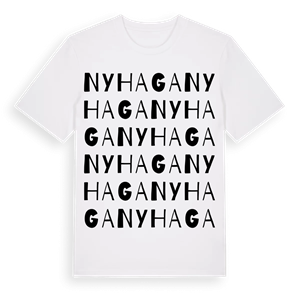 Nyhaga ordlek t-shirt – ekologisk bomull t-shirt från Pinshirt