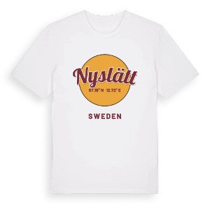Nyslätt cirkel t-shirt – ekologisk bomull t-shirt från Pinshirt