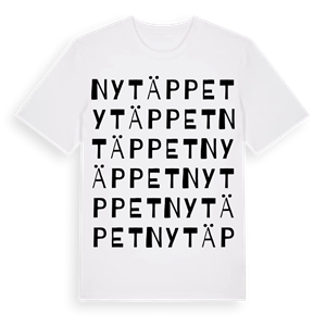 Nytäppet ordlek t-shirt – ekologisk bomull t-shirt från Pinshirt