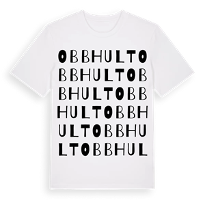 Obbhult ordlek t-shirt – ekologisk bomull t-shirt från Pinshirt