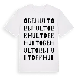 Obbhult ordlek t-shirt – ekologisk bomull t-shirt från Pinshirt